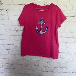 🌸Vineyard Vines Tee With Anchor Size M 10/12